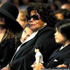Katherine and children at the funeral