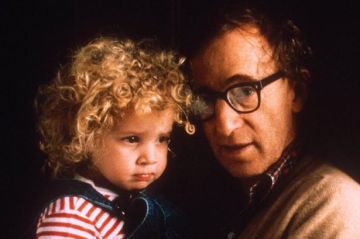 Dylan with her stepfather in 1988