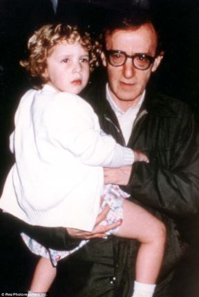 Photo of Woody Allen with his adoptive daugher Dylan Farrow. Photo: Rex/photoreporters Inc.