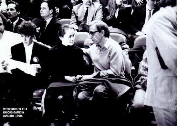 Woody Allen and Soon-Yi began dating long before their marriage in 1997. This photo shows them attending a Knicks game in 1990. at that time Soon-Yi was 17.