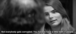 A scene from Manhattan with Mariel Hemingway "Not everybody gets corrupted. You have to have a little faith in people"